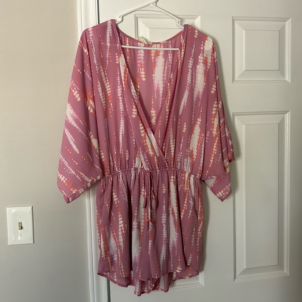 Peach Love romper